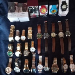 Various brands gents midi and ladies watches